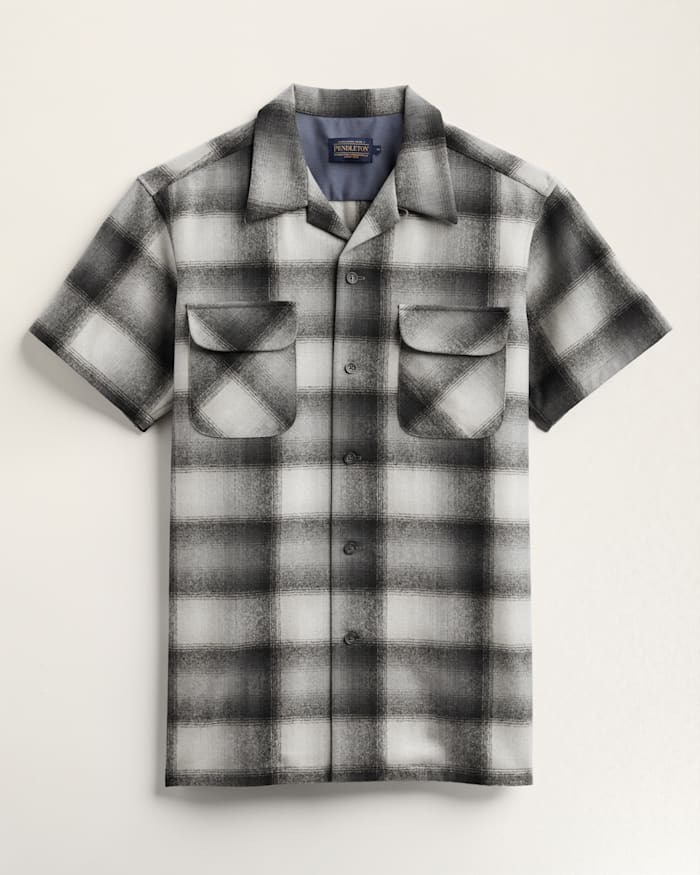 MEN'S PLAID SHORT-SLEEVE BOARD SHIRT